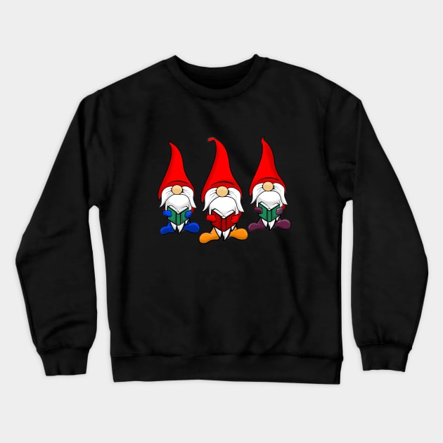 CHRISTMAS CAROLING GNOMES Crewneck Sweatshirt by Art by Eric William.s